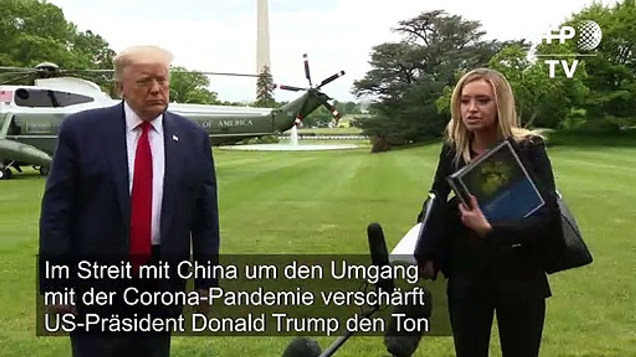 Trump 'nicht glücklich' über China, WTO und WHO