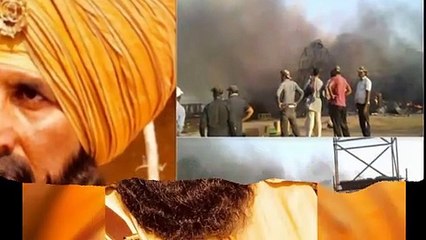 अक्षय की 'केसरी' के सेट पर लगी आग,  हुआ लाखों का नुकसान