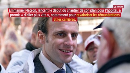 Macron donne le « coup d'envoi » à son futur plan pour l'hôpital