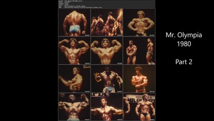 Mr. Olympia 1980  Part 2   (Arnold Schwarzenegger, Mike Mentzer,Frank Zane..)
