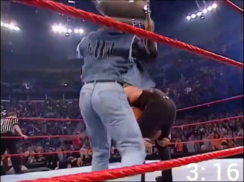 Stone Cold & The Rock Brawl Before WrestleMania 17 Part 1/2