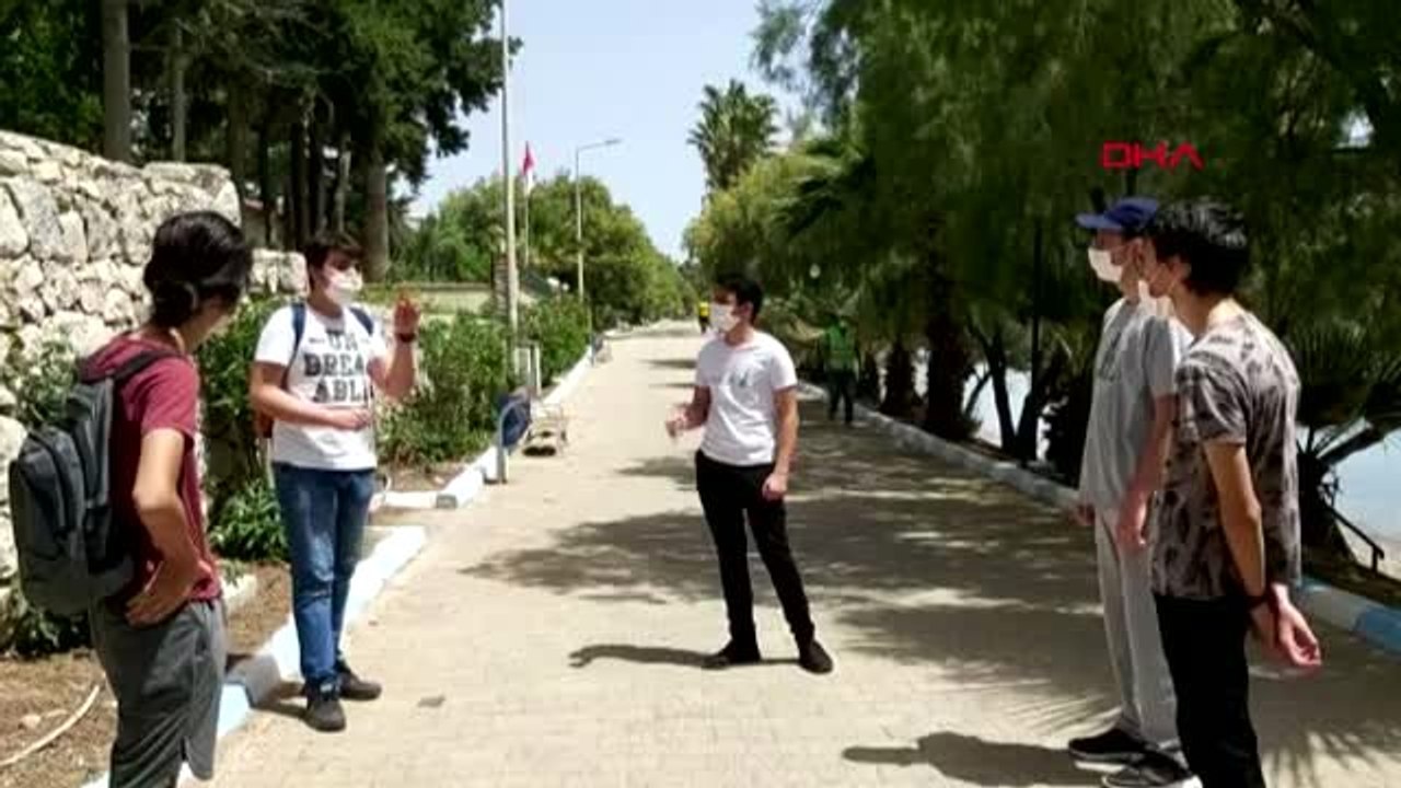 MUĞLA Datça'da 15-20 yaş arası gençler sokağa çıktı