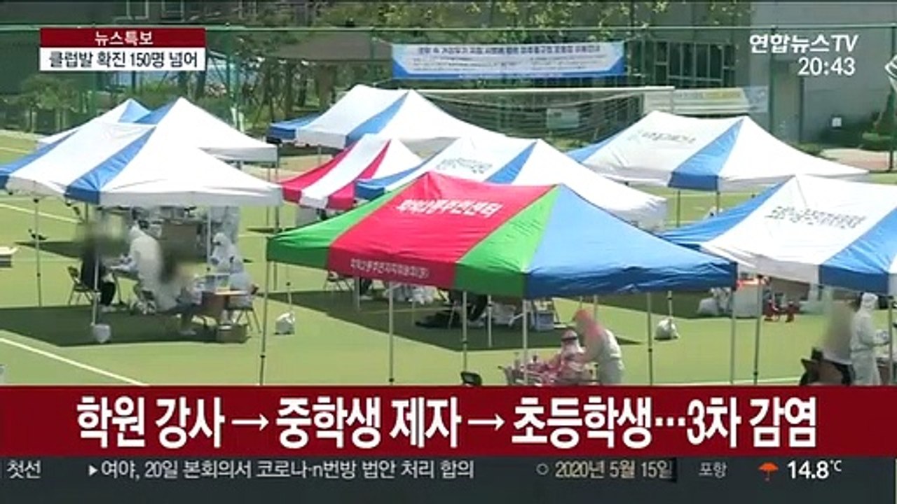 클럽발 확진 150명 넘어…3차 감염도 속출