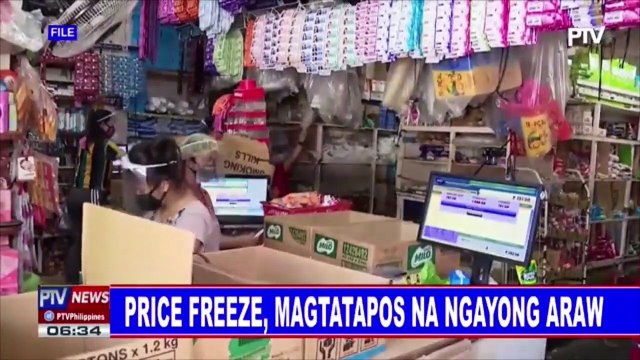Price freeze, magtatapos na ngayong araw