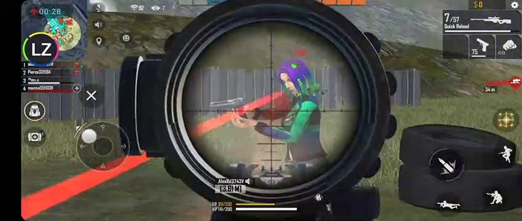 Free Fire Headshot like B2K Challenge