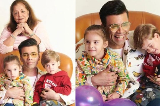 Karan Johar being dragged by Yash to dance with him & Roohi on Ranveer Singh's Aankh Marey is too cute to miss