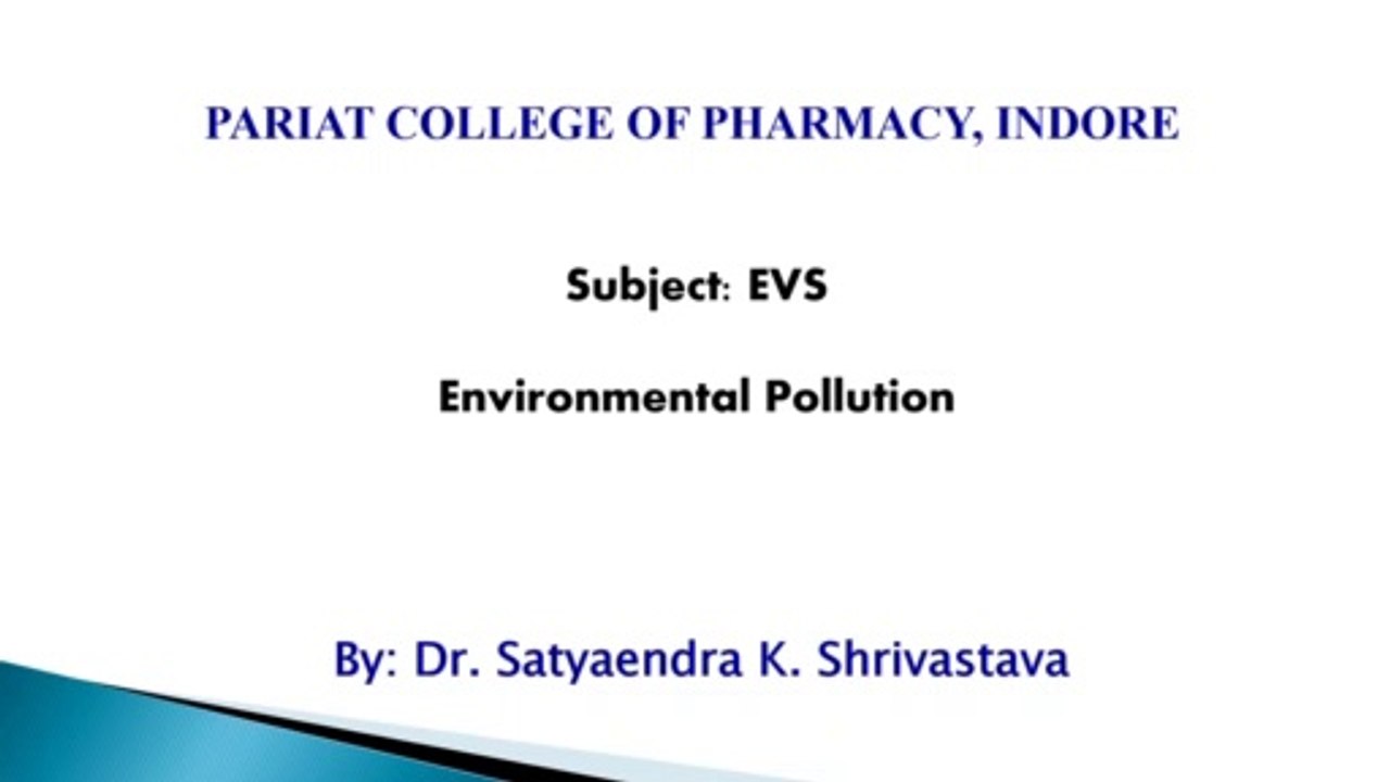 Environmental Pollutio // UNIT-3  // Environmental Sciences (BP-206 T)