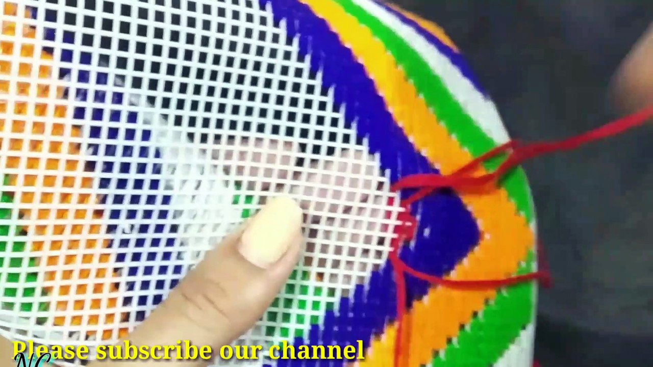 Plastic Canvas Designs, Beautiful canvas filling woollan design, hand made design with plastic canvas.