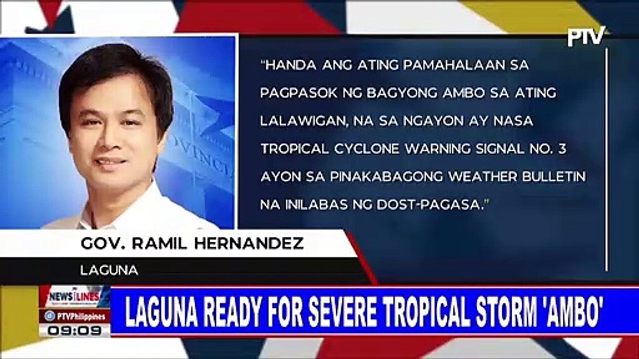 Laguna ready for severe tropical storm #AmboPh