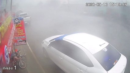 Summer Storm Blows Roof Off Building