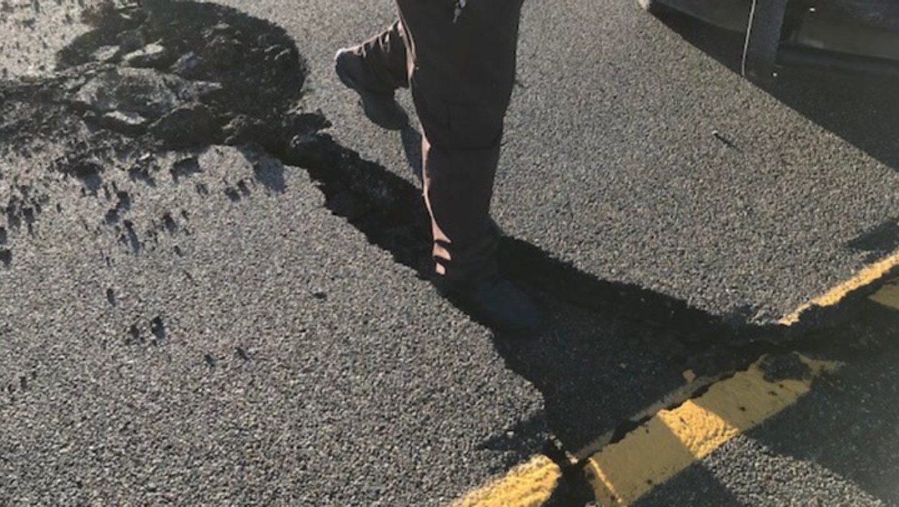 Road closed in Nevada after sustaining earthquake damage
