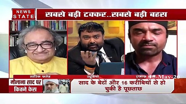 न्यूज नेशन के सवालों से घबराकर लाइव डिबेट शो से भागे एक्टर एजाज खान