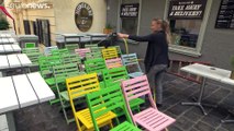 Bares e restaurantes abrem na Áustria