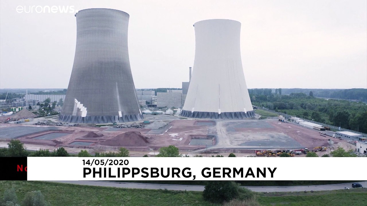 Allemagne : les tours de la centrale nucléaire de Philippsburg soufflées