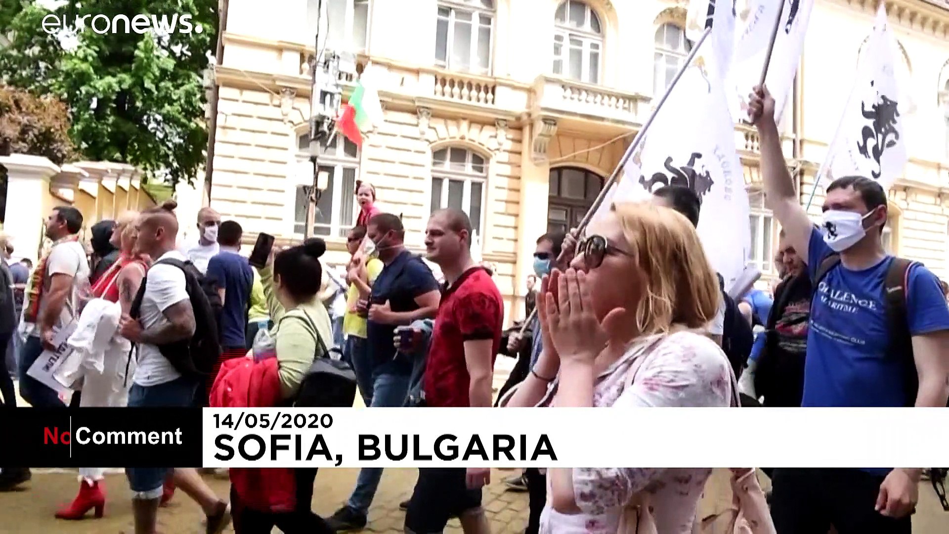 ⁣Болгария: недовольные самоизоляцией протестуют