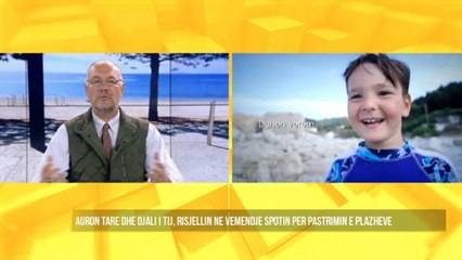 Top News - Video e djalit të Aronit/ "2 minuta për një plazh të pastër"