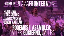 Juan Carlos Monedero, Pilar Lima,Jesús Santos, Javier Sánchez y Conchi Abellán - Plaza Frontera: Podemos III Asamblea: calles, Gobierno, calles - 15 de mayo de 2020