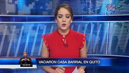 Delincuentes vaciaron una casa barrial en Quito