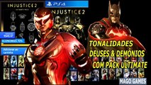 Injustice 2 Legendary Edition   Ultimate Pack com tonalidades Deus e Demônio