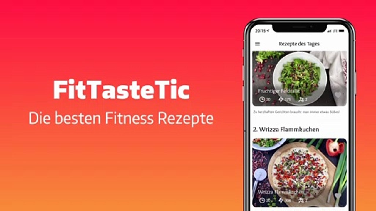 App Trailer: Fitness Rezepte - Leicht und lecker gesund Essen!