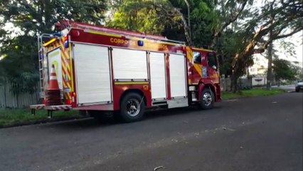 Válvula de botijão quebra e ocasiona vazamento de gás em imóvel, no Centro