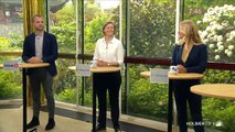 COVID-19; Pernille Vermund & Josephine Fock & Morten Østergaard | Partiledernes Coronakrise | Go Morgen Danmark | TV2 Danmark