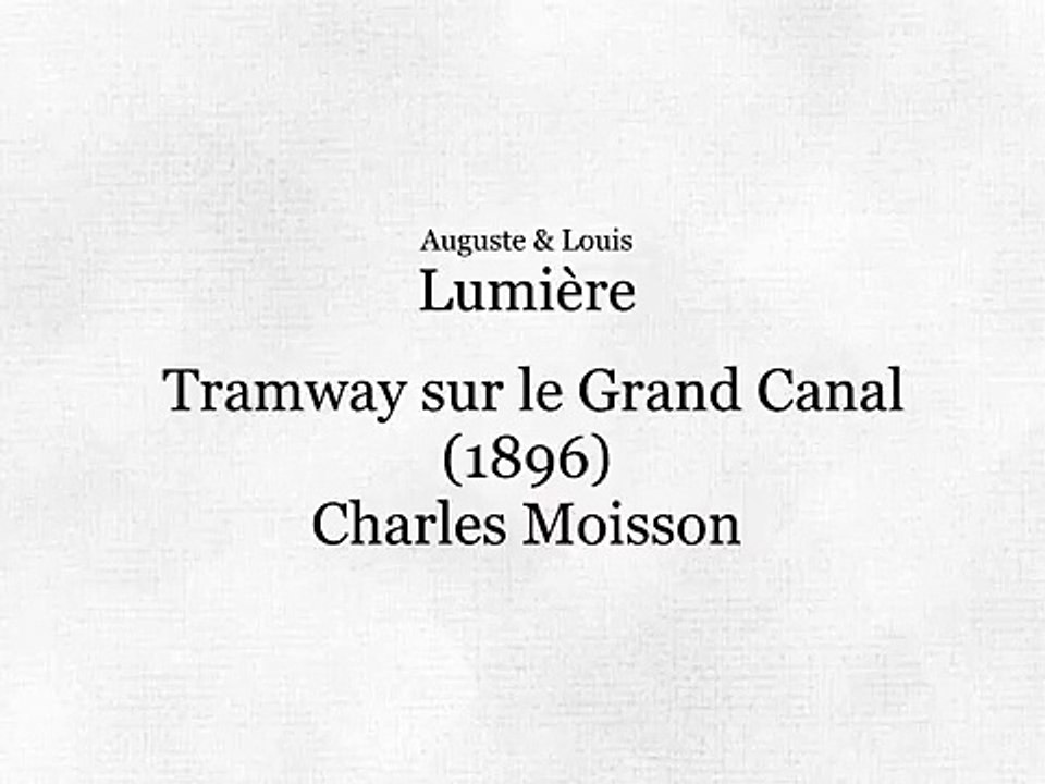Tramway sur le Grand Canal (Tranvía en el Gran Canal) [1896]