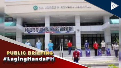 #LagingHanda | Sen. Go, naghatid ng private donations sa Dr. Jorge P. Royeca Hospital