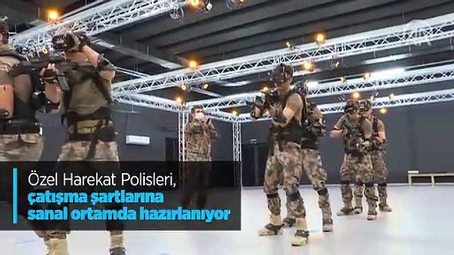 Özel Harekat Polisleri, çatışma şartlarına sanal ortamda hazırlanıyor