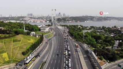 15 Temmuz Şehitler Köprüsü'nde Denetimler Sırasında Uzun Kuyruklar Oluştu