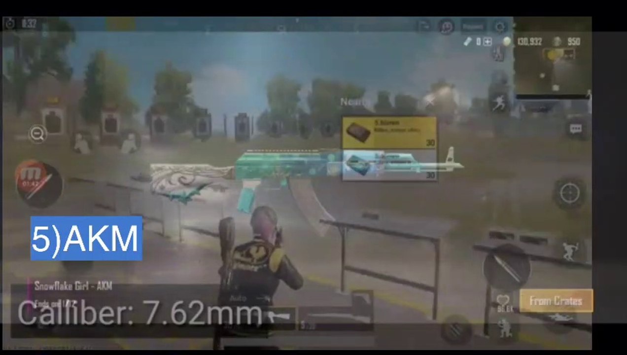 best pubg guns !! 5 pro pubg guns 2020