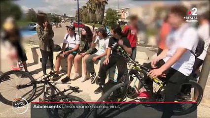 Coronavirus - Reportage à Marseille avec des ados qui se retrouvent après la période de confinement et reprennent la vie comme avant