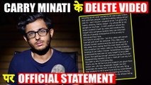 Carry Minati Breaks Silence After Deletion Of Tik Tok Vs You Tube Video Creates A Storm