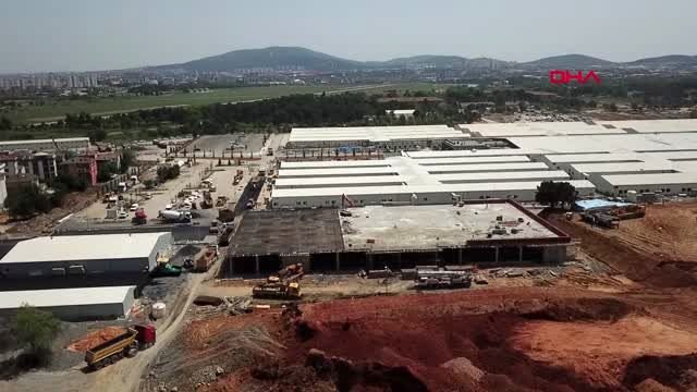 İSTANBUL-SANCAKTEPE'DEKİ HASTANE İNŞAATINDA SONA YAKLAŞILDI