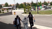 Karaman'da gözaltına alınan silah kaçakçısı adliyeye özel koruyucu kıyafetle getirildi