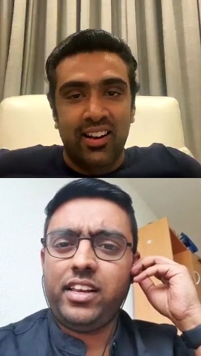 R Ashwin live on Instagram with quiz
