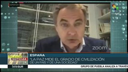 Zapatero: la paz mide el grado de civilización de una sociedad