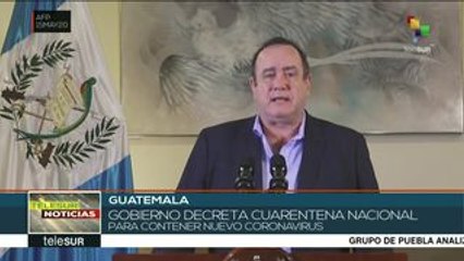 Gobierno de Guatemala dicta cuarentena nacional para frenar COVID-19