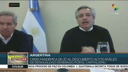 Alberto Fernández: pandemia dejó al descubierto la desigualdad social