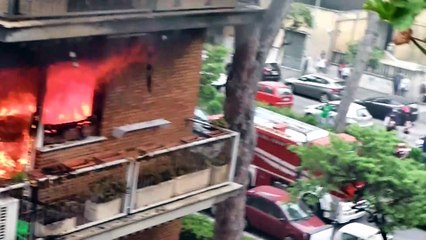 INCENDIO OSTIA VIA ACTON