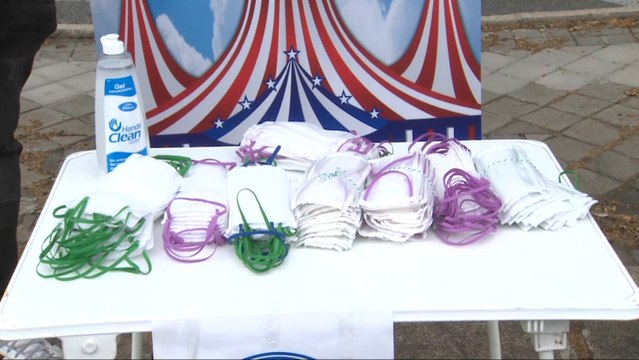 Circos Reunidos transforma sus carpas en talleres de costura de mascarillas