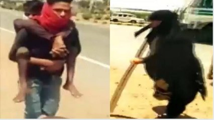 Heartbreaking! Differently abled walk miles to reach home