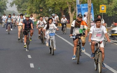 World Bicycle Day: Vice President Venkaiah Naidu flags off Bicycle Rally in Delhi
