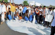 Farmers Protests: Farmers spill milk after distributing it to needy
