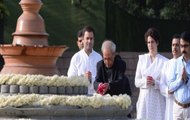 Sonia Gandhi, Rahul Gandhi, Priyanka Gandhi pay tributes to former PM Rajiv Gandhi