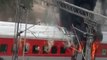 AP Express catches fire near Birlanagar station in Gwalior, all passengers safe