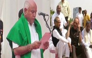 BJP's BS Yeddyurappa takes oath as Karnataka CM, Congress-JD-S MLAs protest