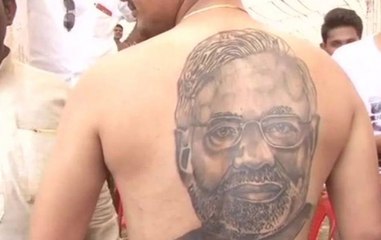 Karnataka elections: Raichur man gets PM Modi's tattoo on his back