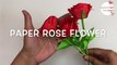 Paper Flowers | Very Easy Paper Rose Flower | PAPER ROSE FLOWERS | Paper Craft | Paper Craft Flowers