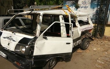 Delhi: 1 student killed, 17 injured in school van-tanker collision in Kanhaiya Nagar